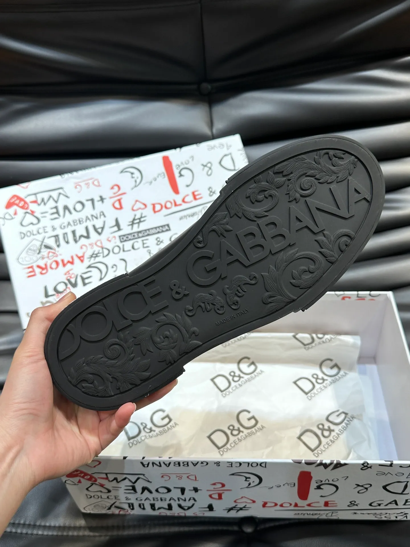 Men's shoes 💰p380 "DG" premium men's casual sports shoes! Imported original cowhide, imported original hardware, exquisite and luxurious, super A level! Compared with the genuine product at the counter, the version is no worse at all! Size:38-45 (46 customized)